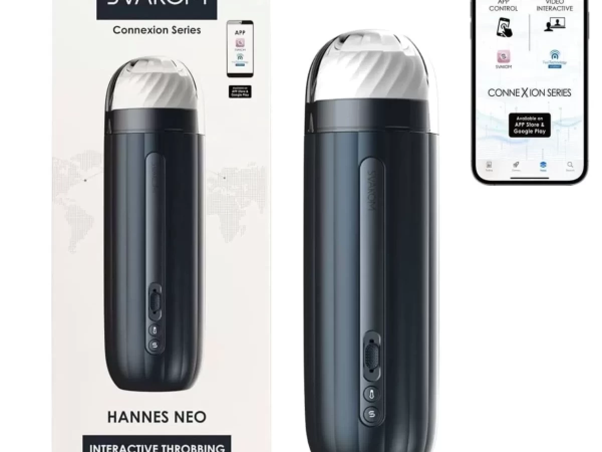 Âm Đạo Giả Svakom Hannes NEO Cao Cấp Rung Mút Phát Nhiệt, Xài App Điện Thoại