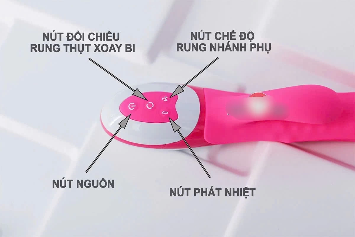 Dương vật giả đa năng Nalone Wave rung, xoay, thụt làm ấm sử dụng pin sạc