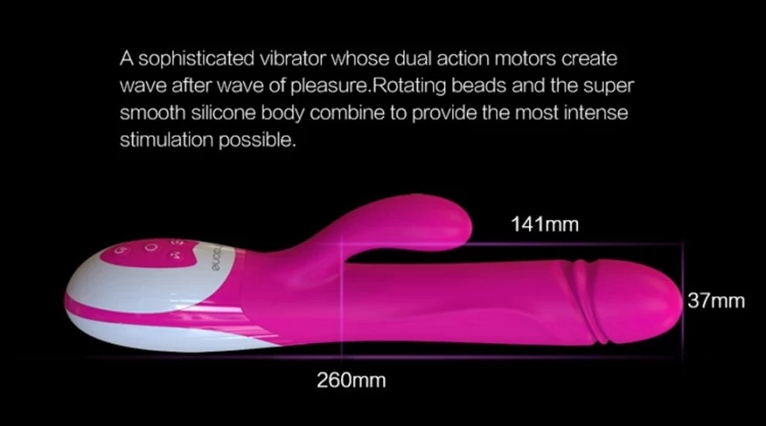 Dương vật giả đa năng Nalone Wave rung, xoay, thụt làm ấm sử dụng pin sạc