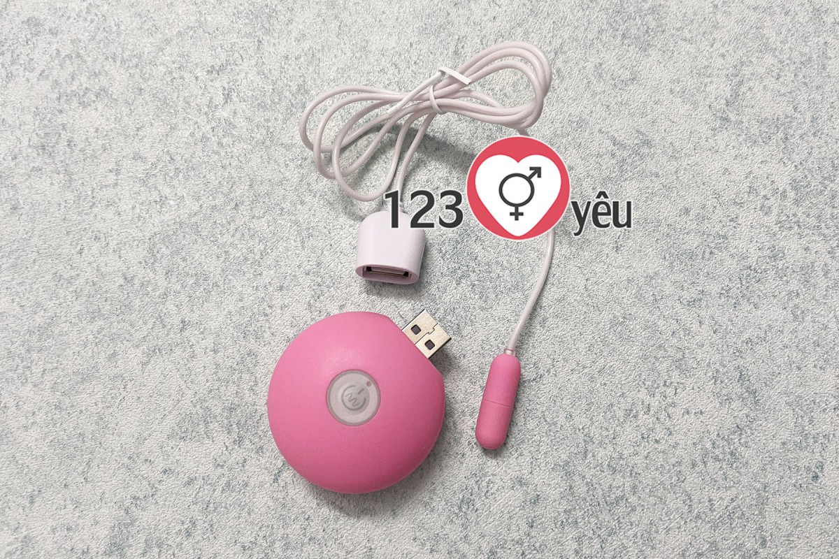 Trứng rung tình yêu 1 đầu pin sạc 4