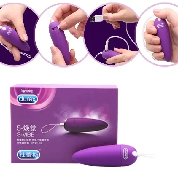 Trứng rung tình yêu Durex Krachtige rung 5 chế độ pin sạc