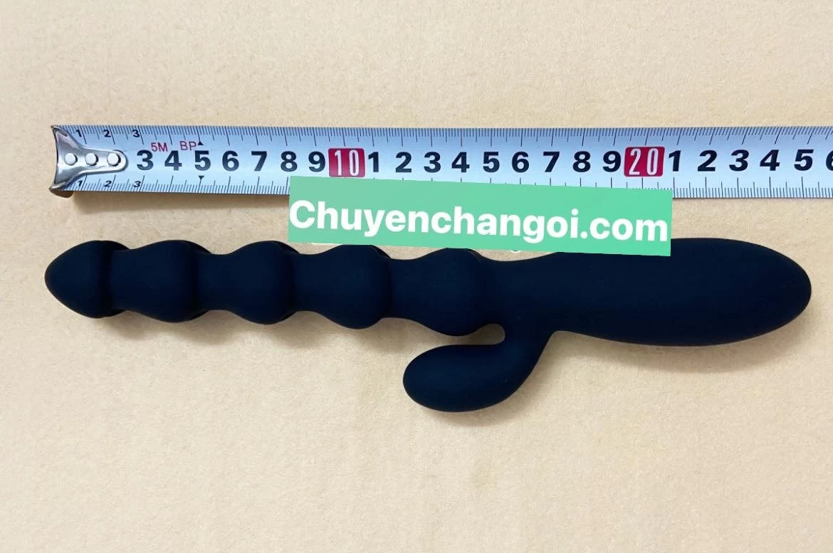 Máy rung mát xa hậu môn 2 nhánh pin sạc