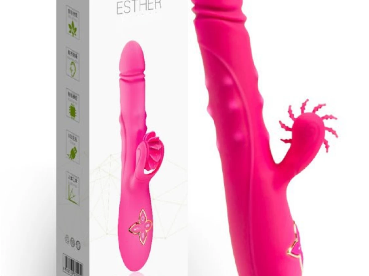 Dương vật giả lưỡi cao cấp Esther bi xoay Rung - Thụt
