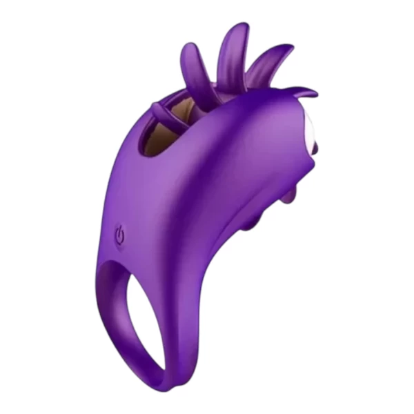 Vòng đeo dương vật lưỡi xoay CHI rung10 chế độ