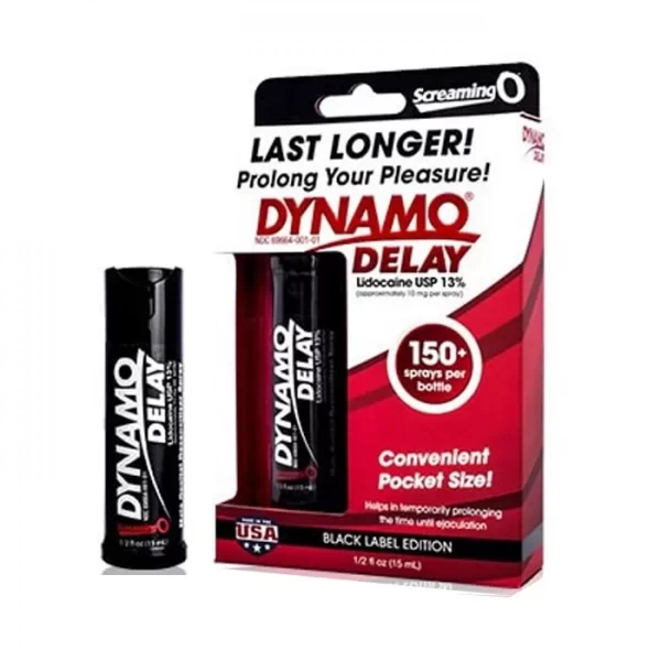 Dynamo Delay Black chai xịt chống xuất tinh sớm kéo dài thời gian