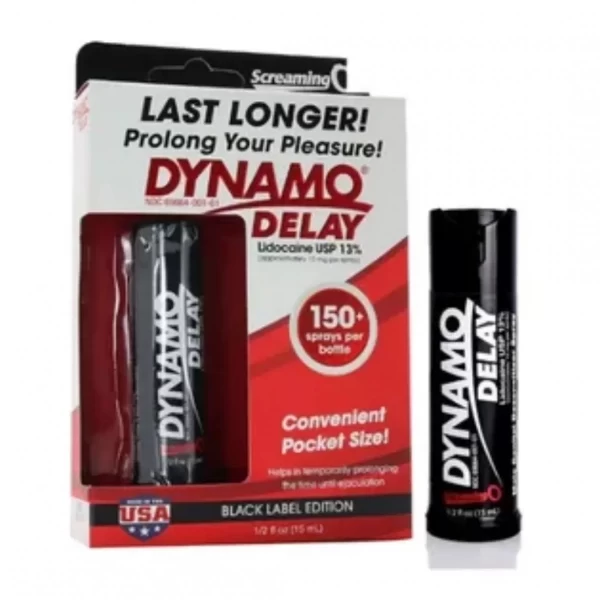 Dynamo Delay Black chai xịt chống xuất tinh sớm kéo dài thời gian