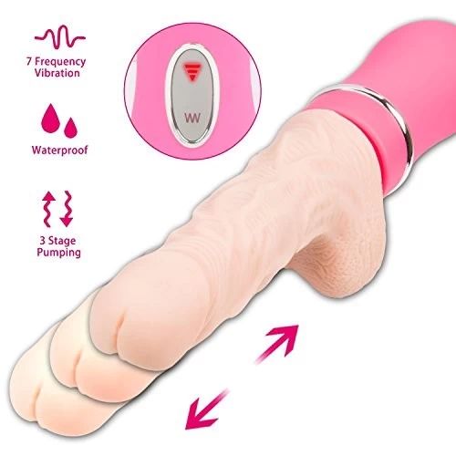 Dương vật giả Ailighter rung, thụt, phát nhiệt