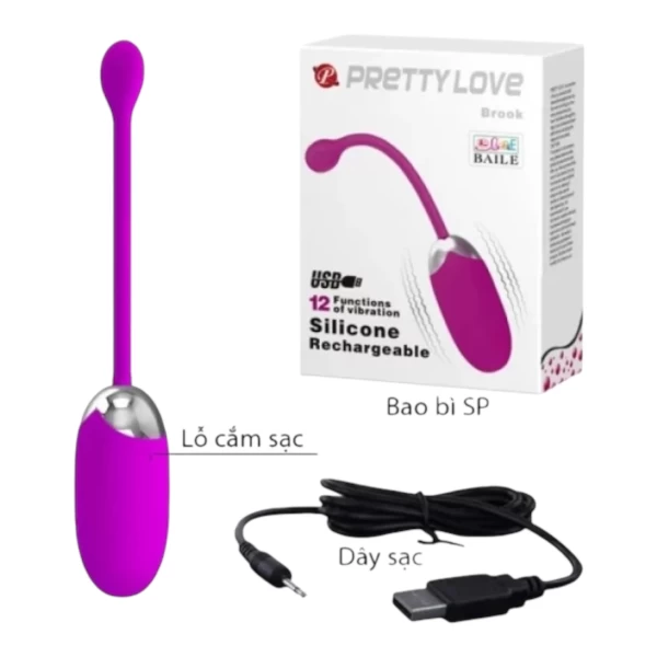 Trứng rung Abner 12 chế độ rung điều khiển bằng Smartphone