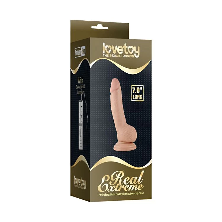 Dương vật giả có đế Lovetoy 7 inch có rung