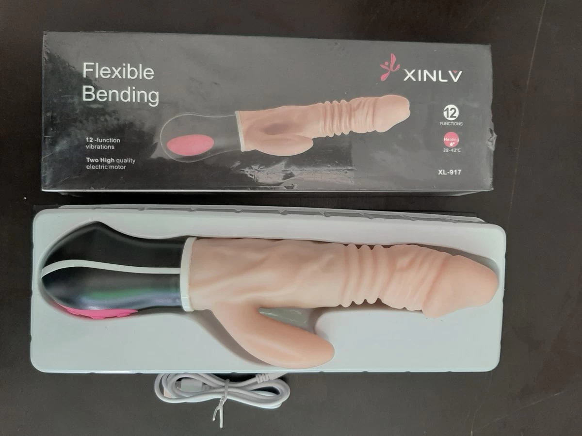 Dương vật giả XinV XL-917 rung, ngoáy, thụt phát nhiệt