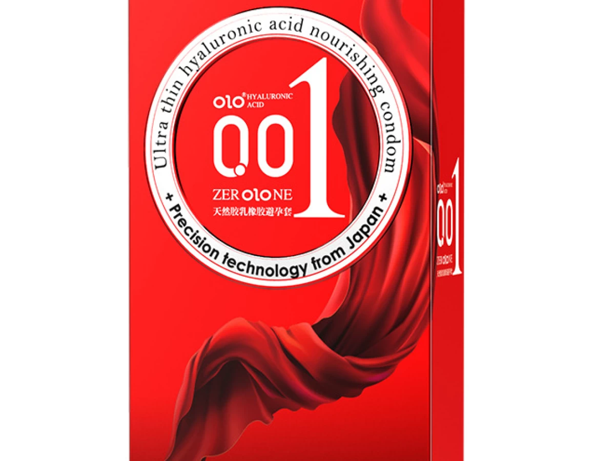 Bao cao su OLO Thin 001 Square Red gai nổi đặc biệt, si&ecirc;u mỏng
