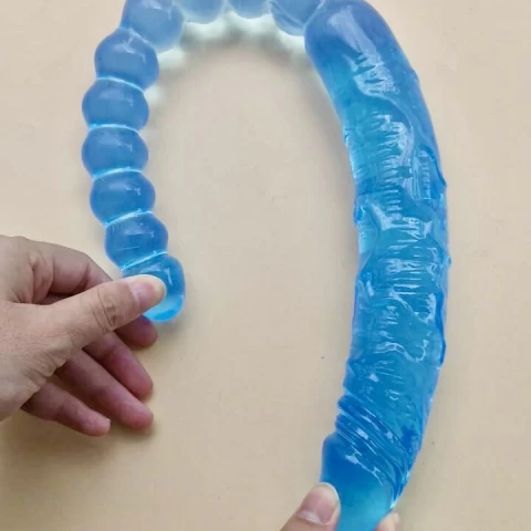 Dương vật giả 2 đầu trong suốt mềm mại