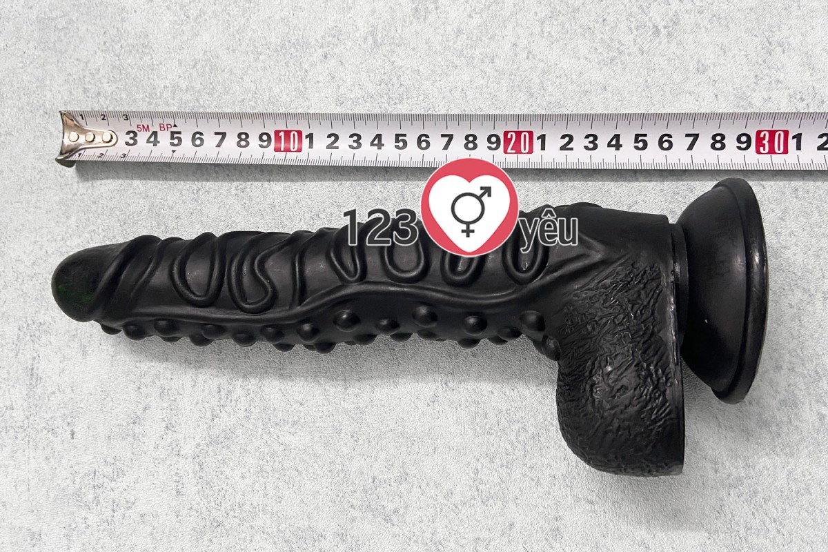 Dương vật giả c&oacute; đế si&ecirc;u khủng 10 inch m&agrave;u Đen 5