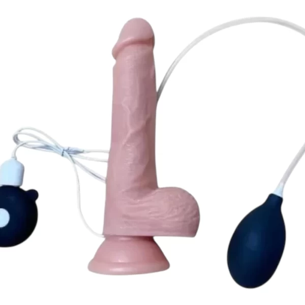 Dương vật giả silicon rung xuất tinh giống thật