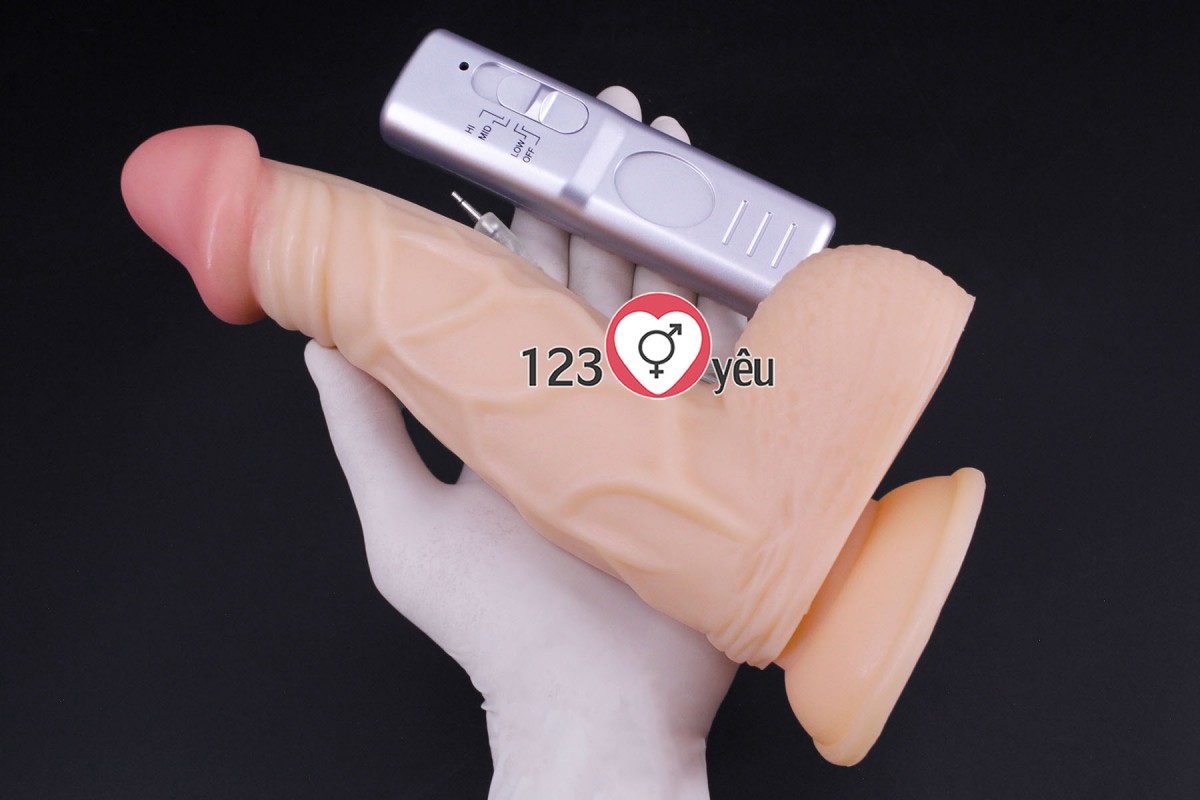 Dương vật giả cao cấp c&oacute; đế Lovetoy 9inch h&agrave;ng khủng rung mạnh 3