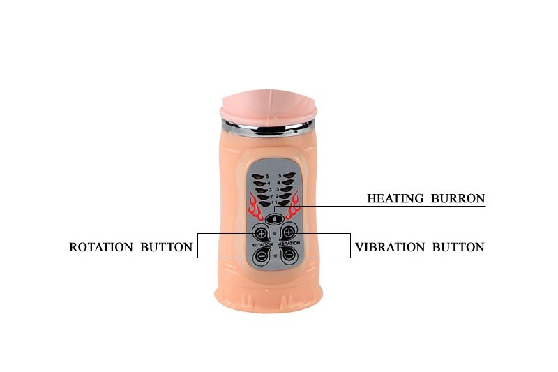 Sex toy dương vật giả phát nhiệt đa chức năng Baile DBL48 6