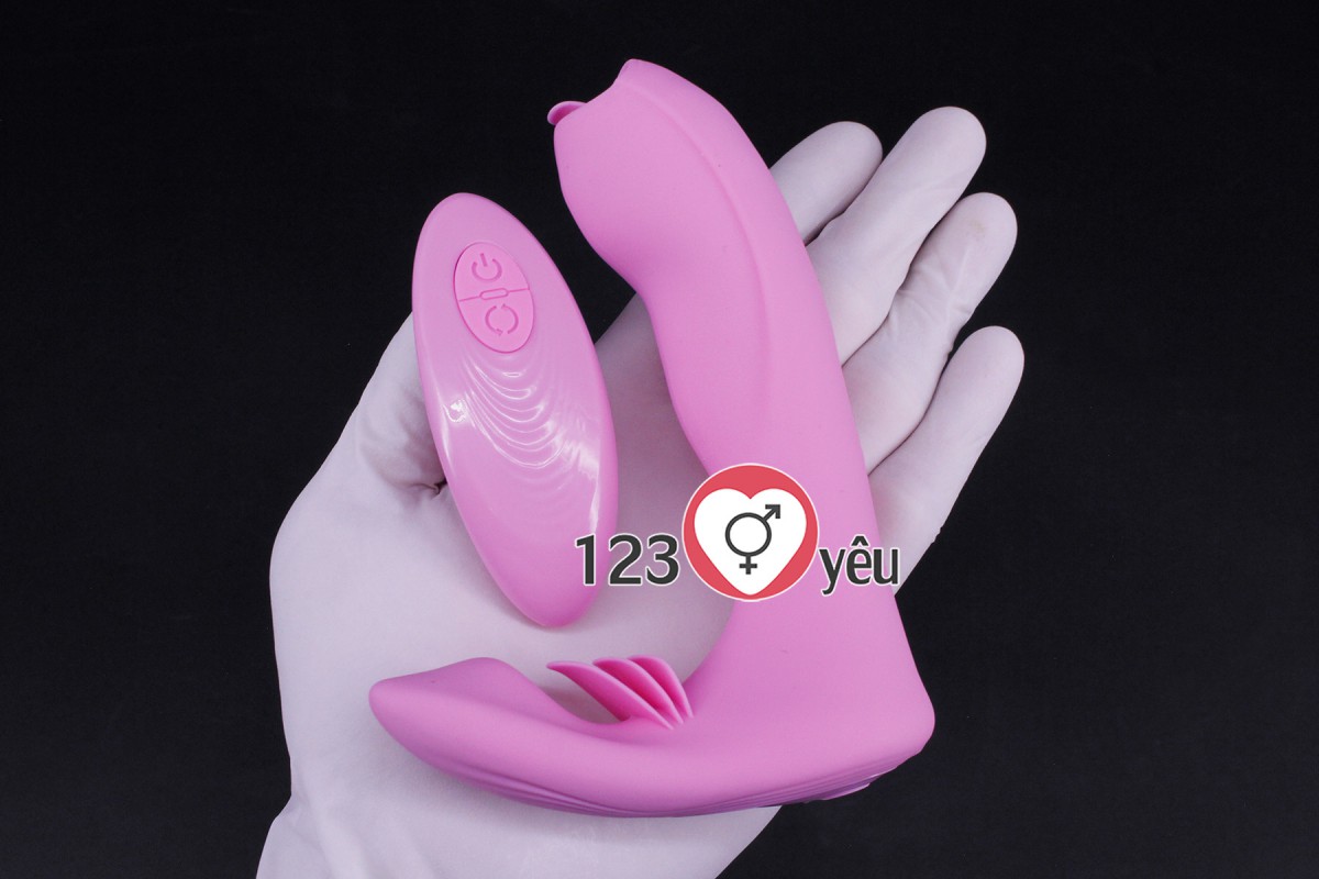 Dương vật giả Dibe lưỡi liếm điều khiển từ xa gắn quần lót 2