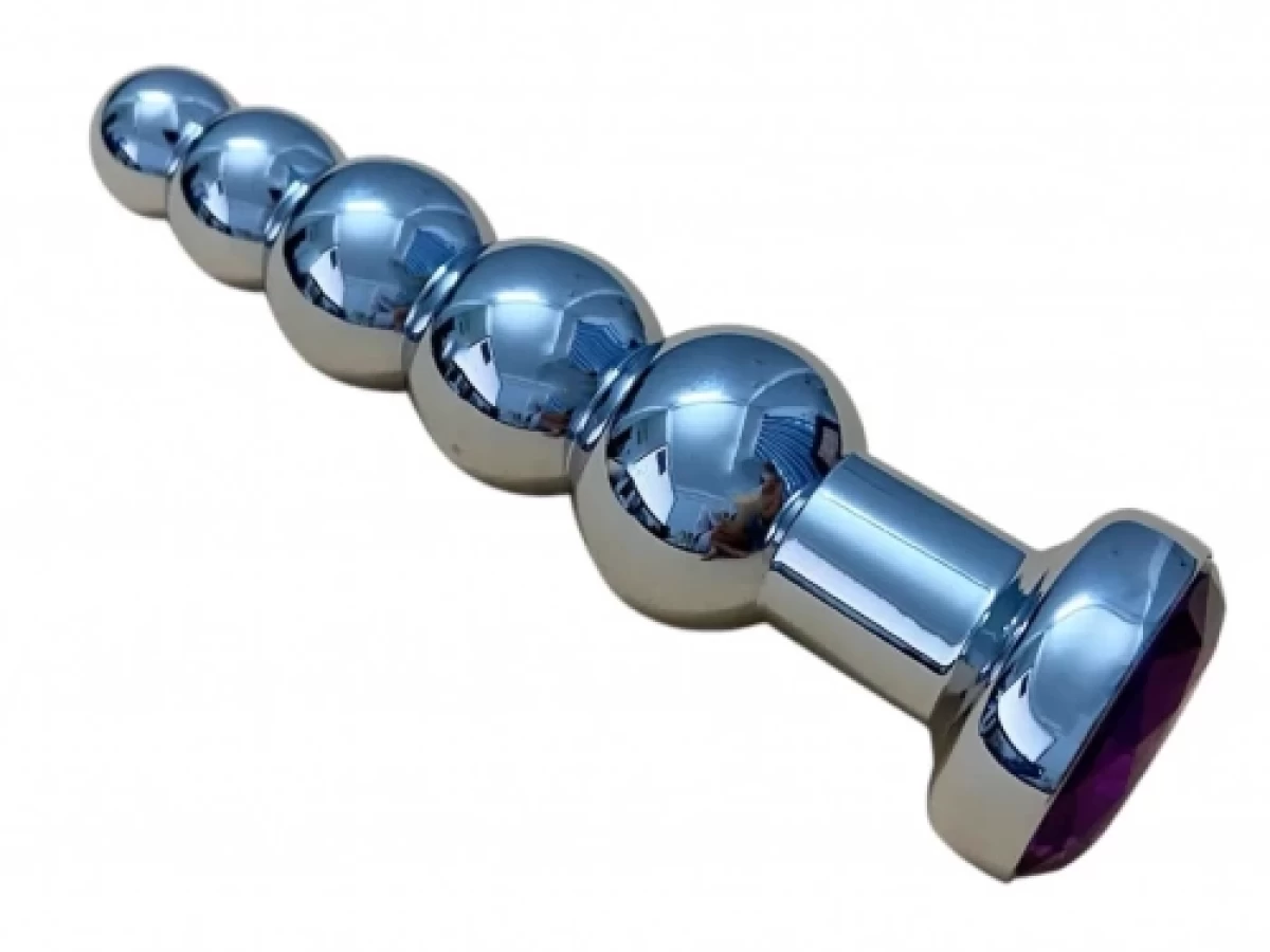 Dụng cụ kích thích hậu môn Inox chân dế pha lê