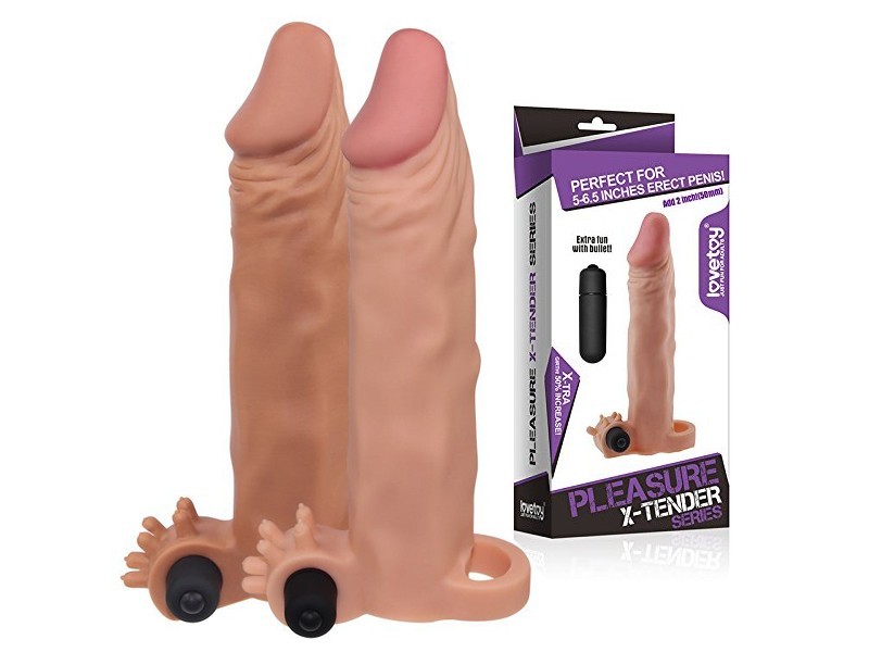 Bao cao su đôn dên Rung gốc Lovetoy X-Tender có quai đeo