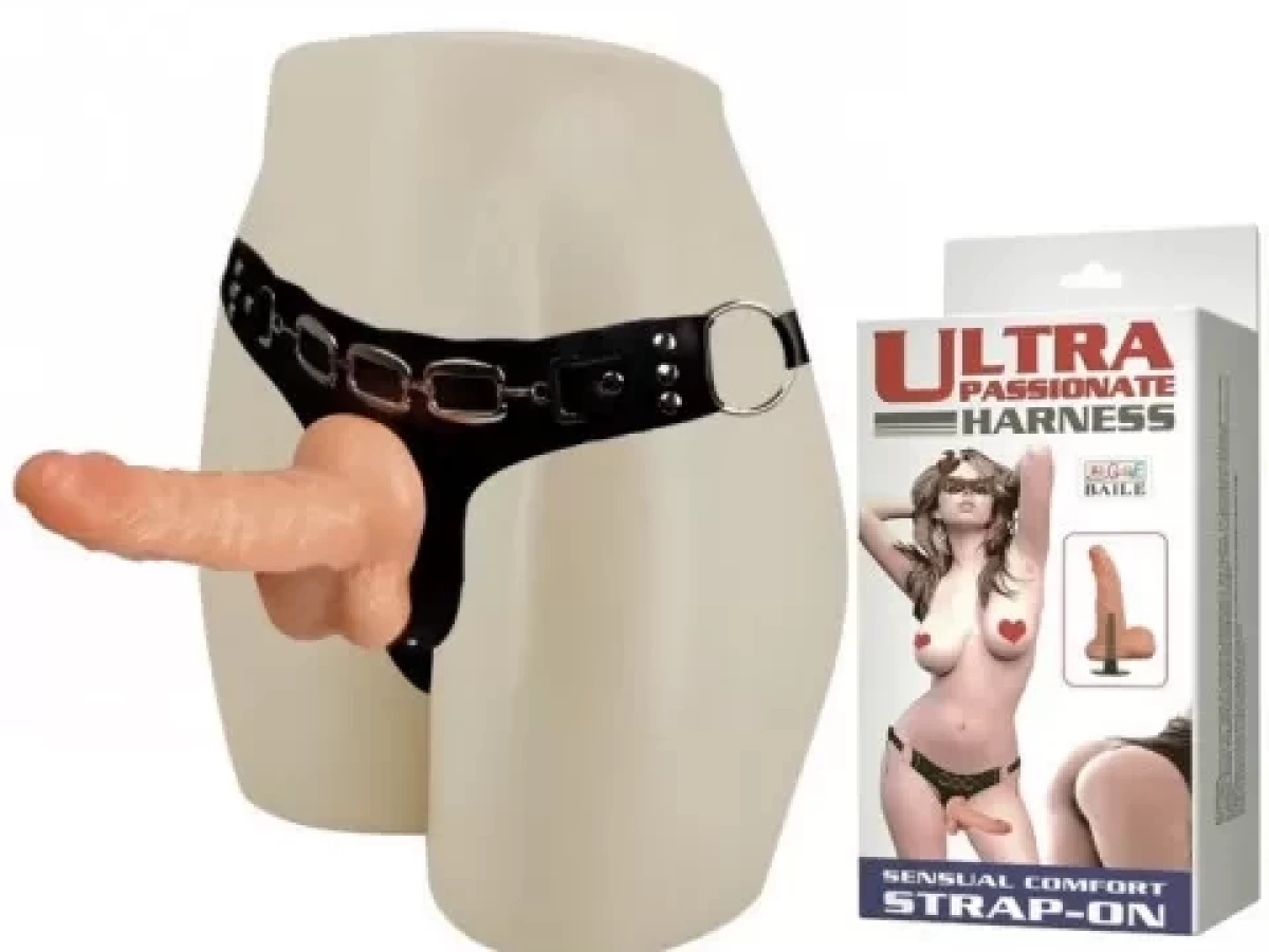 Dương vật giả c&oacute; d&acirc;y đeo Ultra đặc ruột kh&ocirc;ng rung
