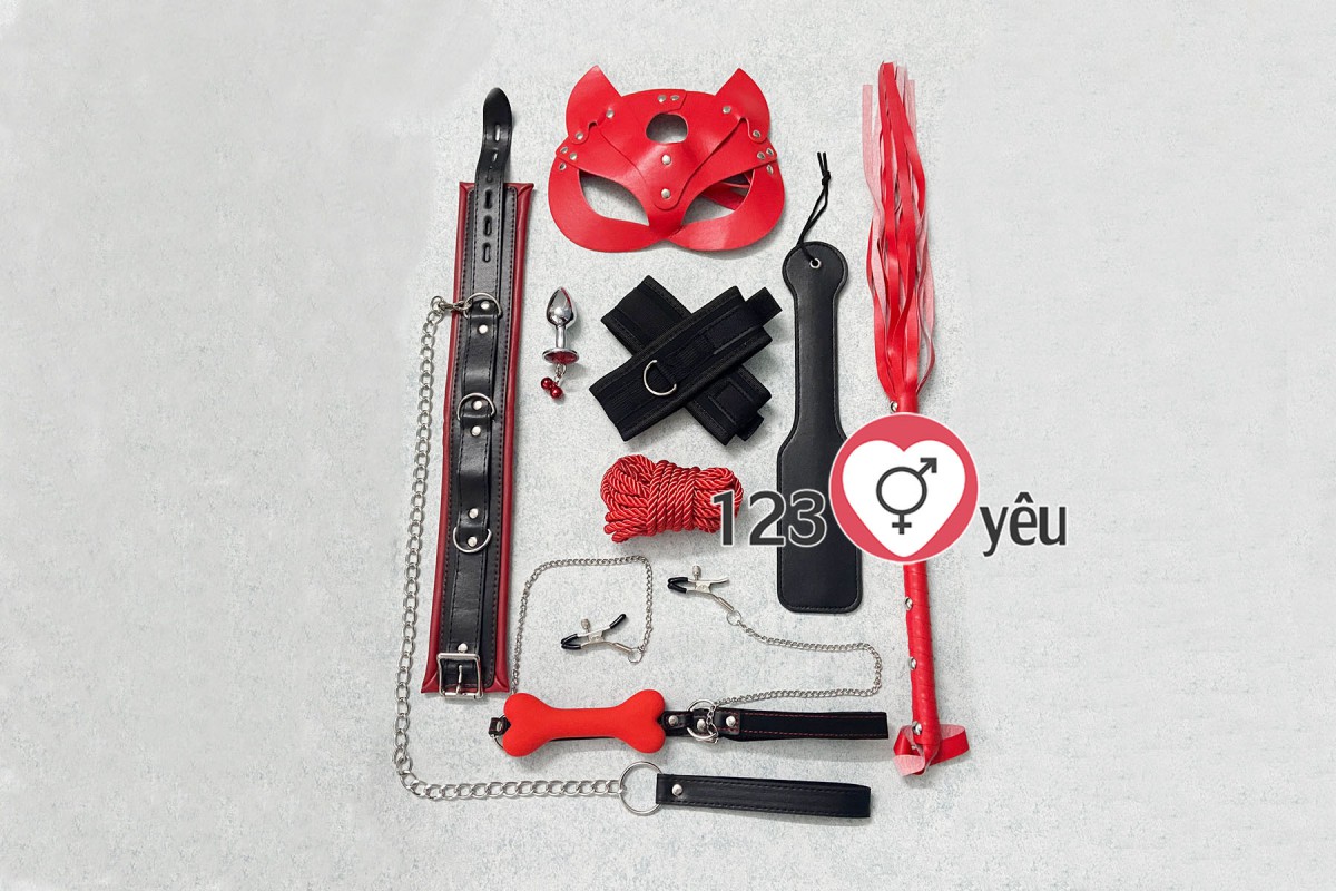 Bộ bạo d&acirc;m 8 m&oacute;n mặt nạ 1