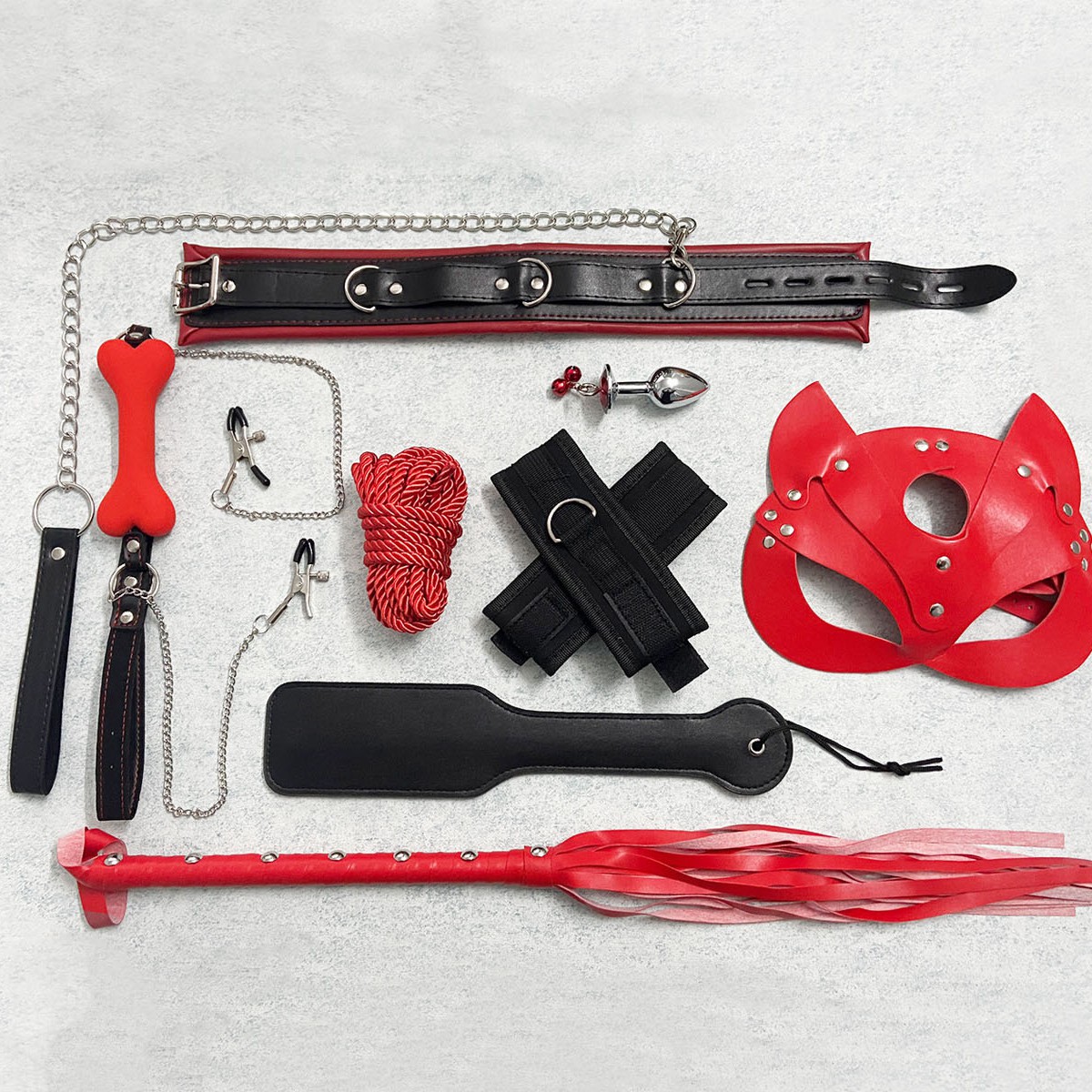 Bộ bạo d&acirc;m 8 m&oacute;n mặt nạ 3 m&agrave;u