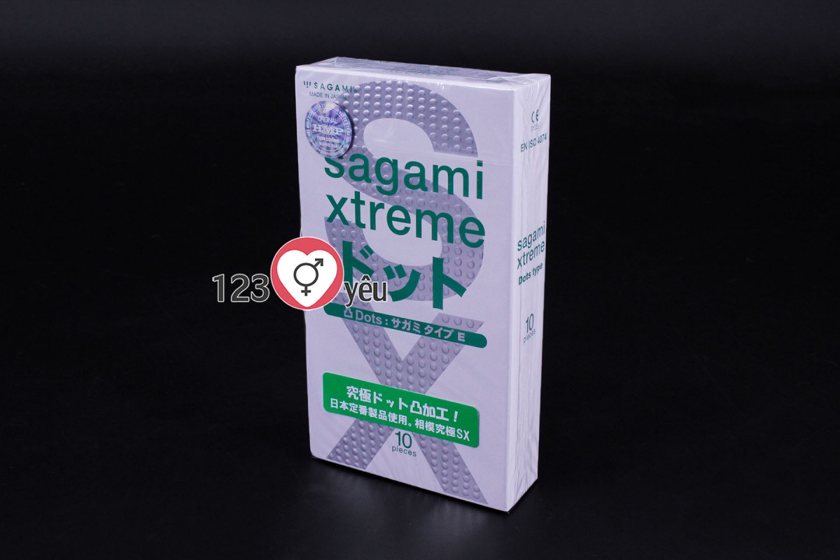 Bao cao su Sagami Xtreme White h&agrave;ng Nhật 2
