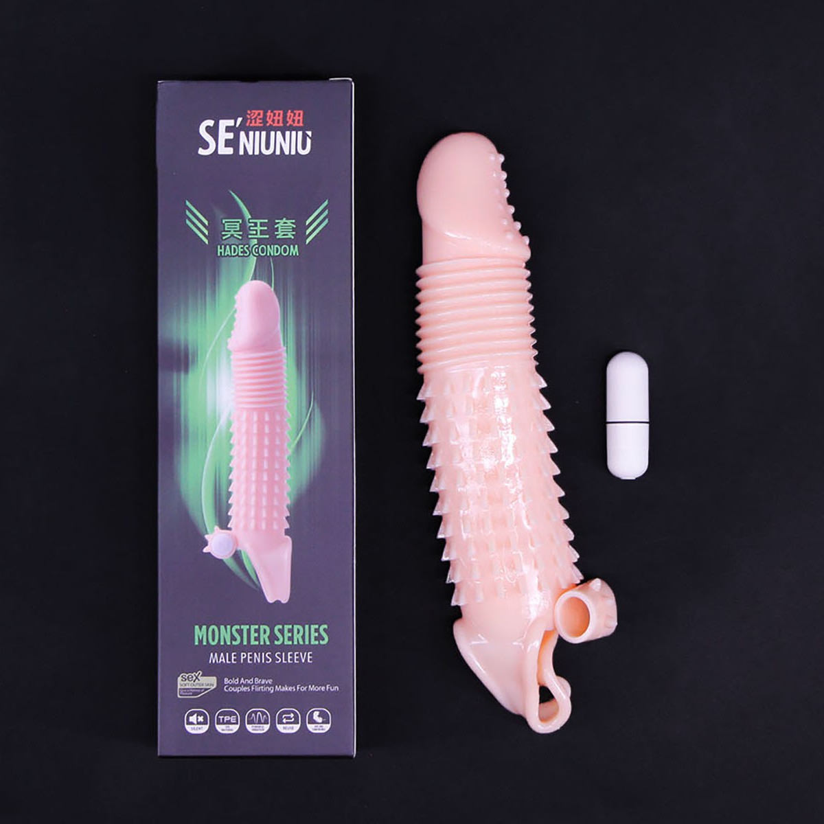 Bao cao su đ&ocirc;n d&ecirc;n Se'niuniu gai m&ecirc;̀m rung g&ocirc;́c