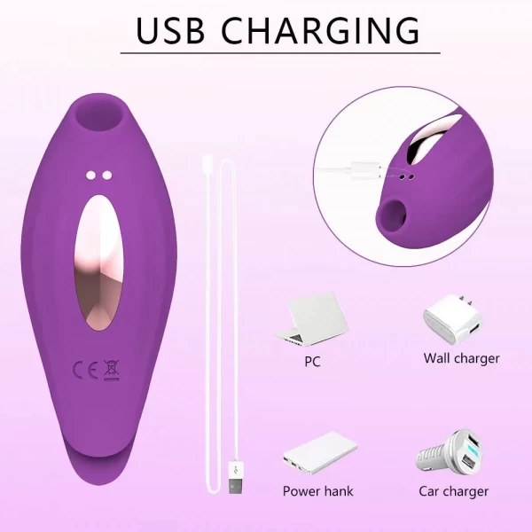 Lưỡi liếm rung hút 9 chế độ nhỏ gọn xinh xắn