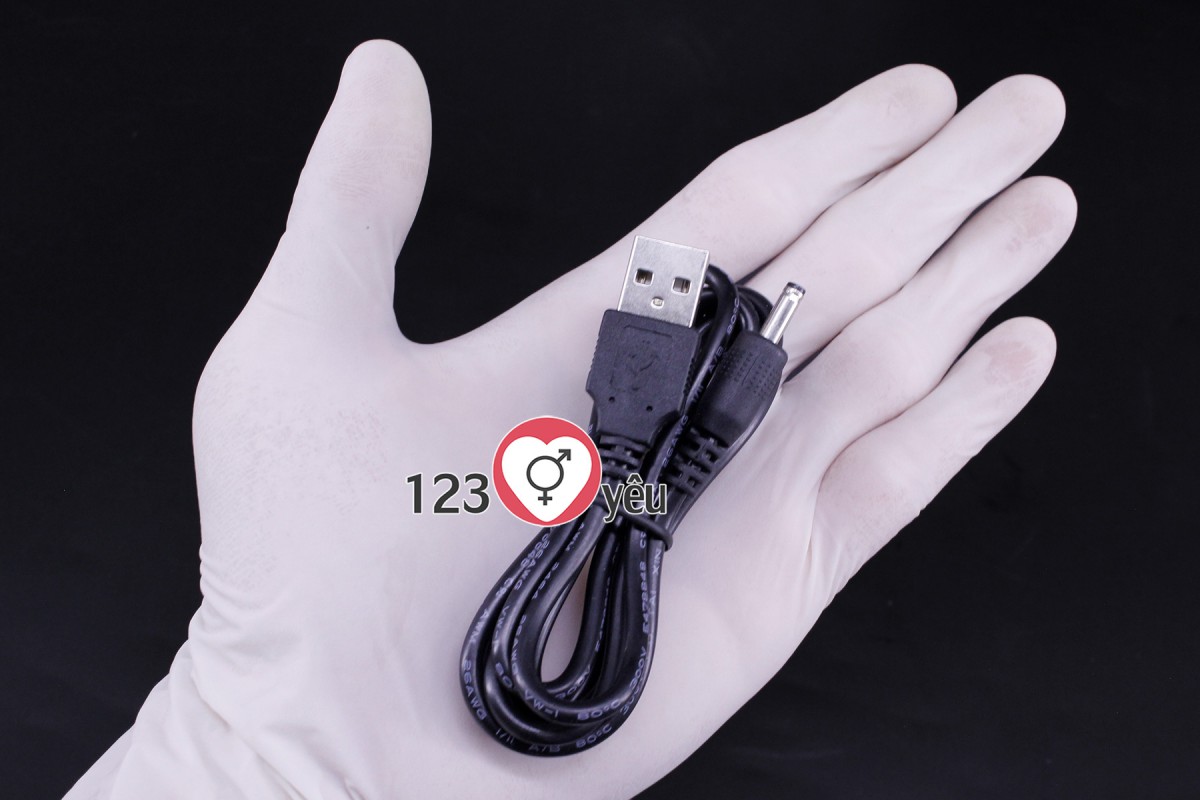 Dương vật giả Fire Bunny rung, ngoáy ph&aacute;t nhiệt pin sạc 9