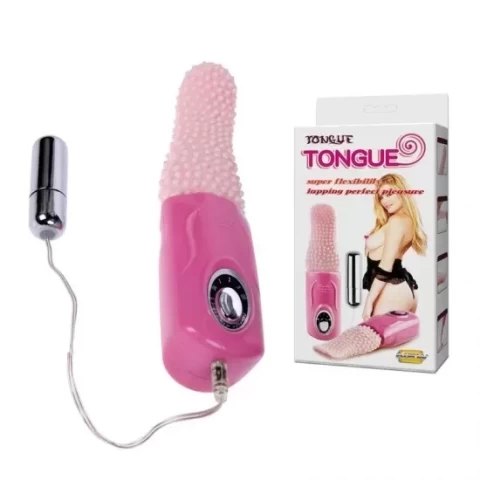 Lưỡi massage âm đạo có trứng rung Tongue