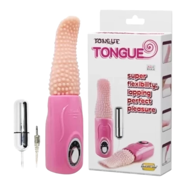 Lưỡi massage âm đạo có trứng rung Tongue