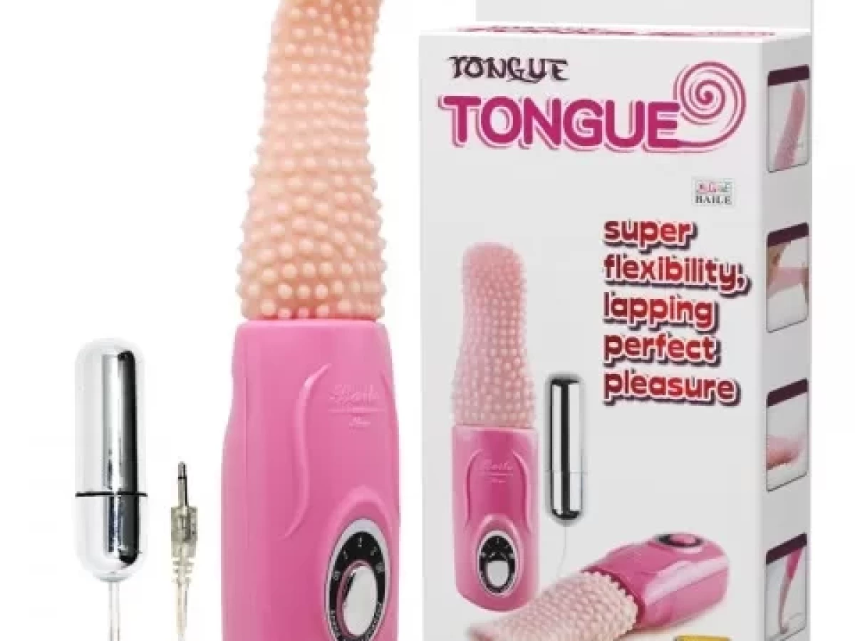 Lưỡi massage âm đạo có trứng rung Tongue