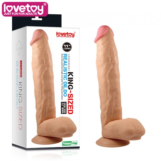 Dương vật giả có đế cực khủng Lovetoy King size 11 inch 1