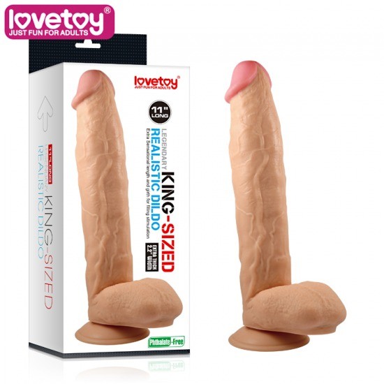 Dương vật giả có đế cực khủng Lovetoy King size 11 inch