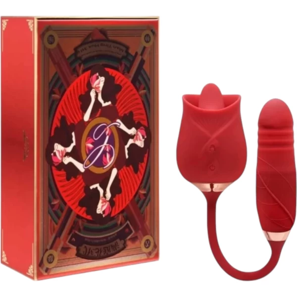 Trứng rung tình yêu hoa hồng hai đầu