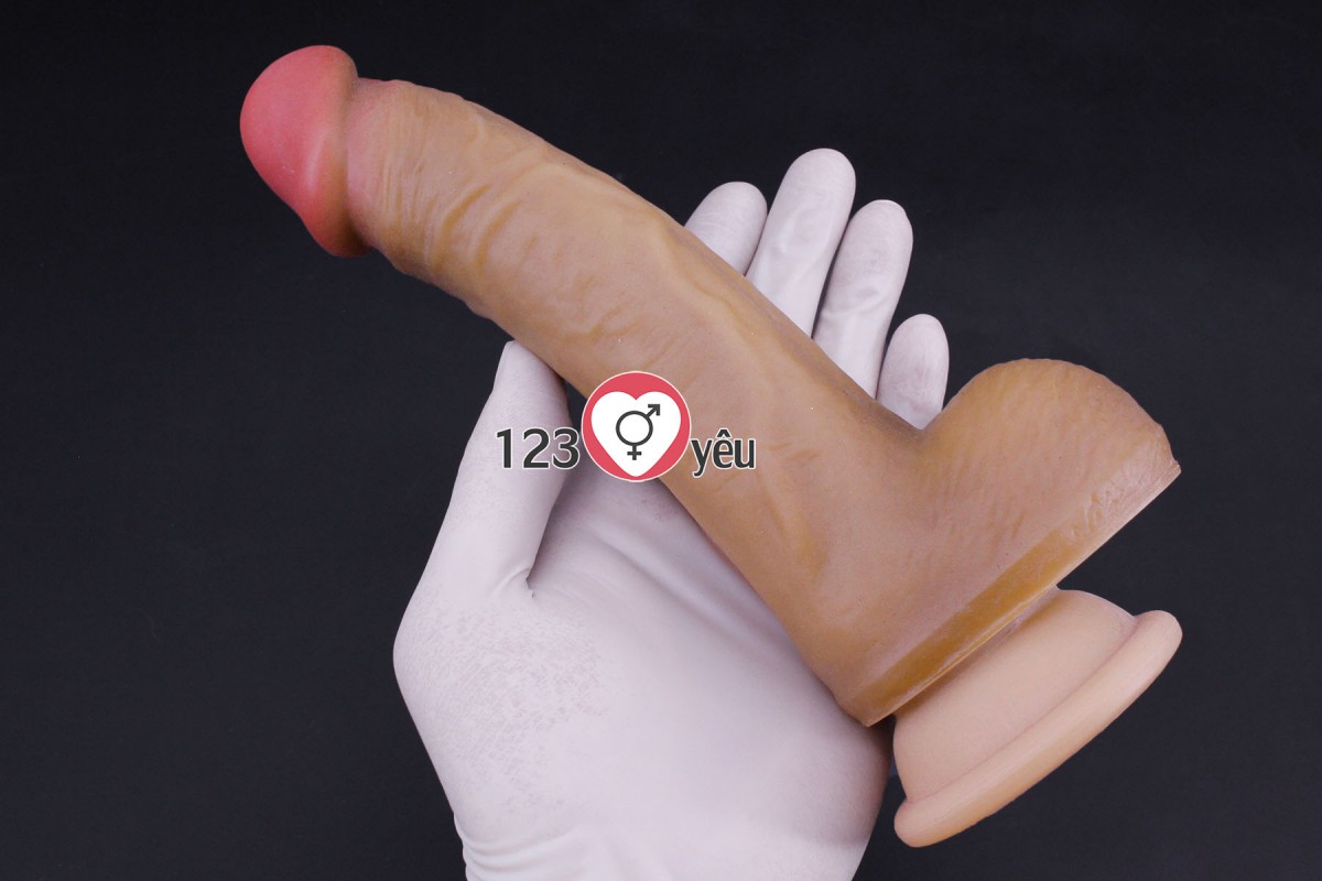 Dương vật giả c&oacute; đế da n&acirc;u Nature Cock 8 inch mềm mại nhập khẩu USA 2
