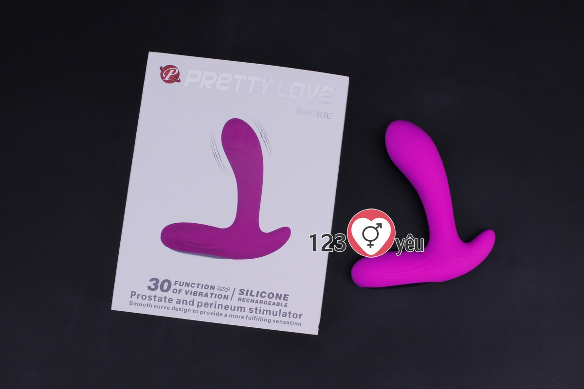 Máy rung massage hậu môn Prettylove Backie 30 chế độ rung pin sạc 1