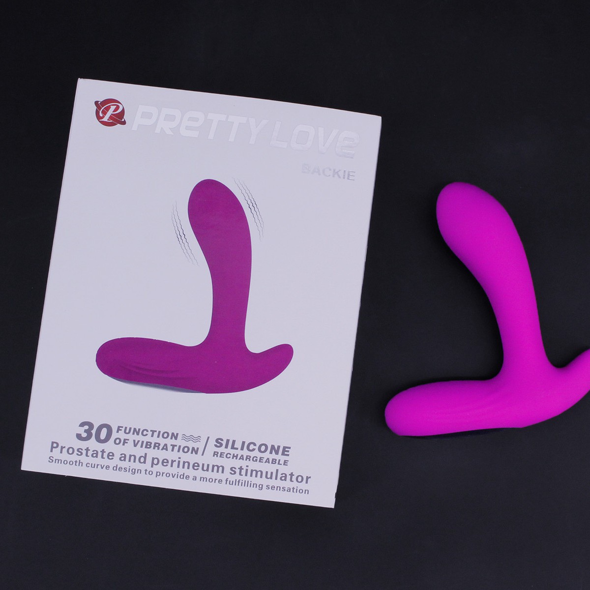 Máy rung massage hậu môn Prettylove Backie 30 chế độ rung pin sạc
