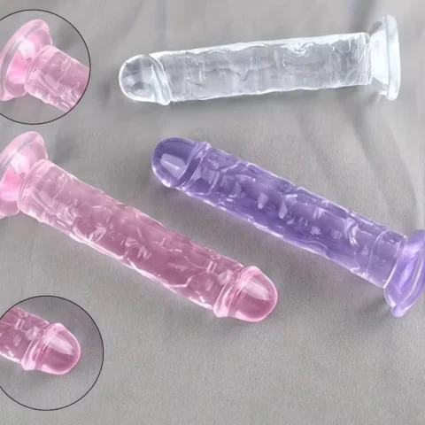 Dương vật giả có đế trong suốt cực sướng size nhỏ