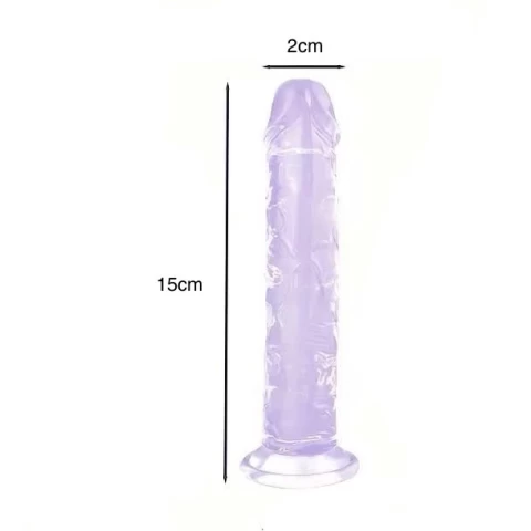 Dương vật giả có đế trong suốt cực sướng size nhỏ