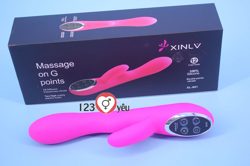 Sex toy dương vật giả XL801 đa chức năng pin sạc cao cấp 8
