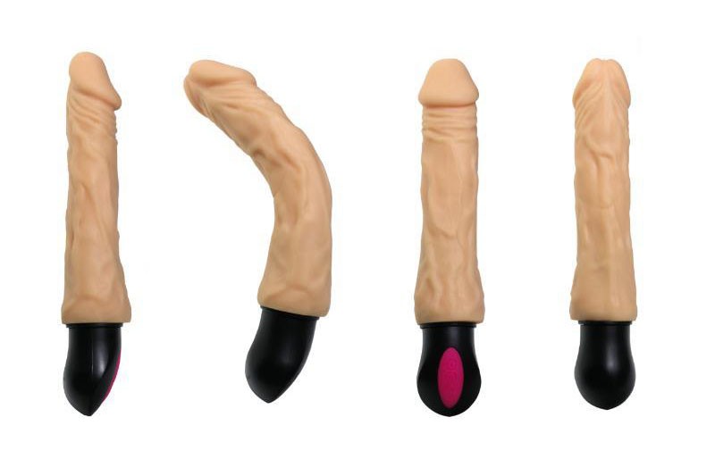 Sex toy dương vật giả XL913 pin sạc phát nhiệt 12 tần số rung 1
