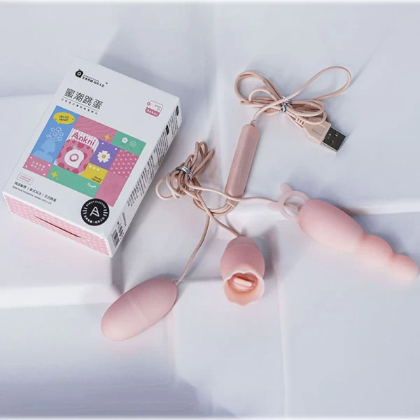 Trứng rung t&igrave;nh y&ecirc;u 3 đầu Ankni thanh l&yacute;