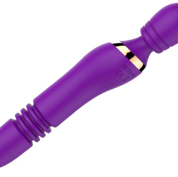 Máy mát xa điểm G phát nhiệt 2 đầu thụt, ngoáy pin sạc