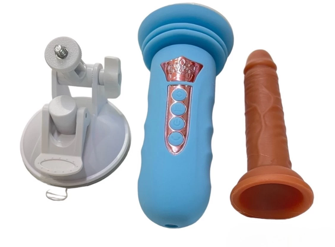 Đế gắn dương vật có đế rung thụt pin sạc (không bao gồm dương vật giả)