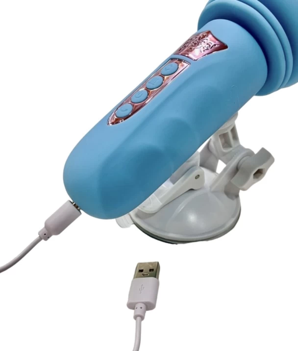 Đế gắn dương vật có đế rung thụt pin sạc (không bao gồm dương vật giả)