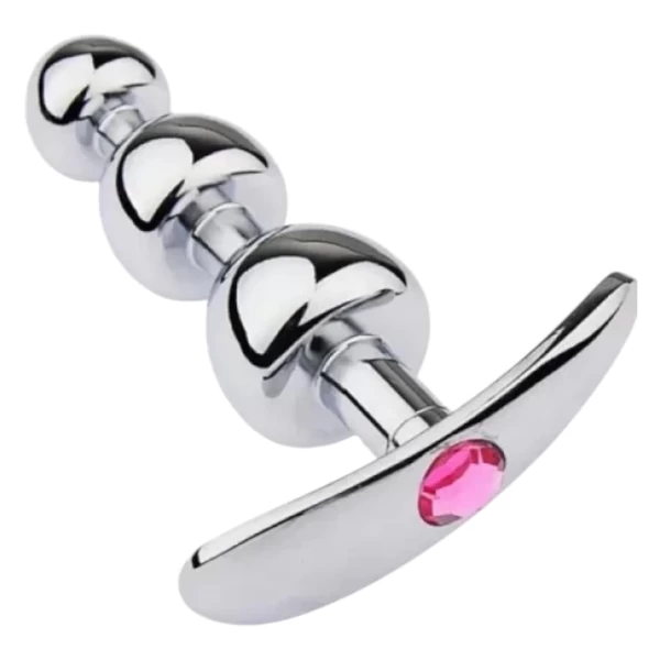 Dụng cụ kích thích hậu môn kim loại hình nấm mỏ neo K3H