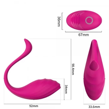 Trứng rung tình yêu Vibrator 10 chế độ remote từ xa
