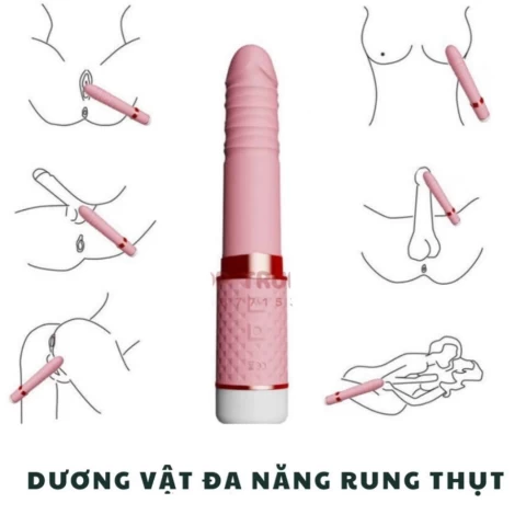 Dương vật rung thụt sang trọng nhiều tần số mạnh mẽ